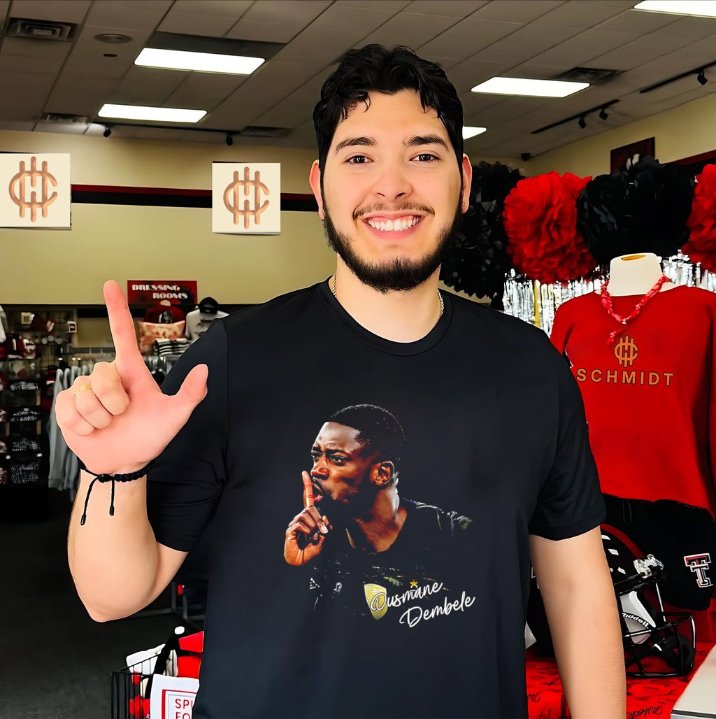 PSG Ousmane Dembele shhh graphic shirt