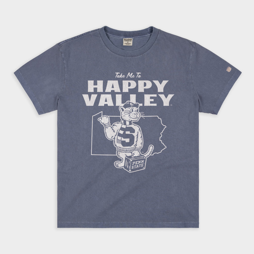 Penn State Happy Valley Vintage Heavyweight Tee Hoodie, Sweatshirt | CoreVibeTees.com (Image 1)