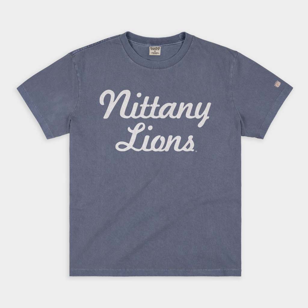 Penn State Nittany Lions Script Vintage Heavyweight Tee Hoodie, Sweatshirt | CoreVibeTees.com (Image 1)