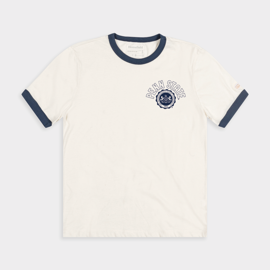 Penn State Collegiate Seal Retro Ringer Tee Hoodie, Sweatshirt | CoreVibeTees.com