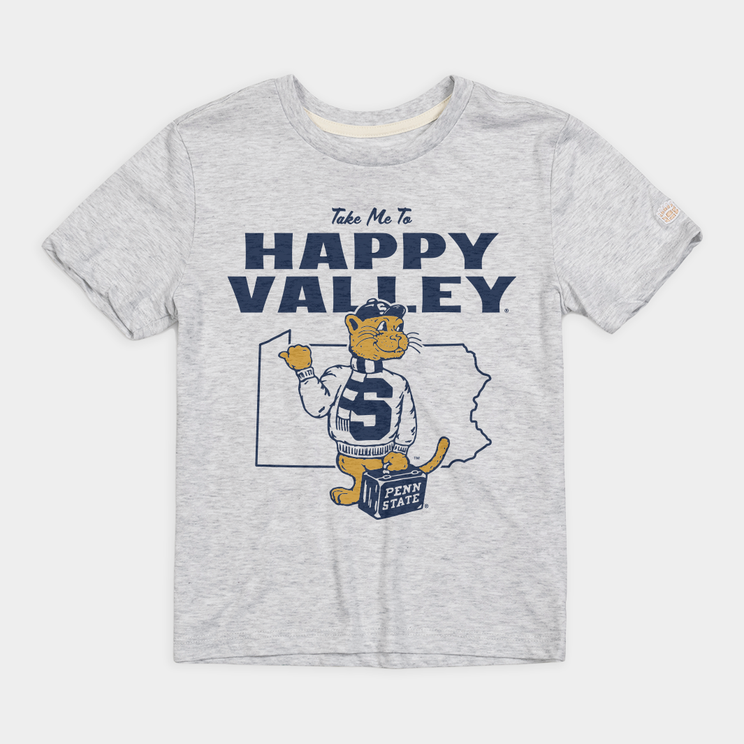 Penn State Vintage Happy Valley Youth Tee Hoodie, Sweatshirt | CoreVibeTees.com