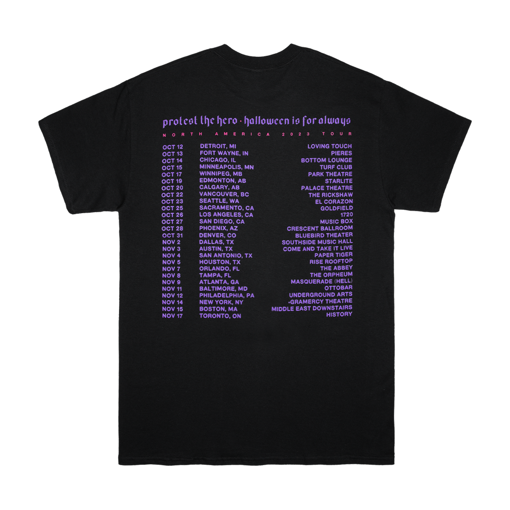 Protest The Hero - Halloween Tour Tee Hoodie, Sweatshirt | CoreVibeTees.com (Image 2)