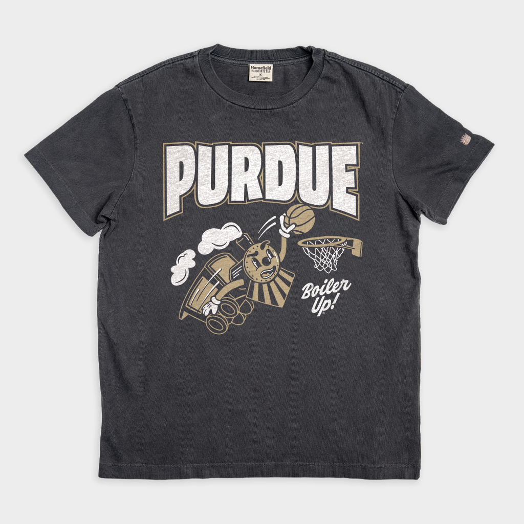 Purdue Boilermaker Special Basketball Vintage Heavyweight Tee Hoodie, Sweatshirt | CoreVibeTees.com (Image 1)