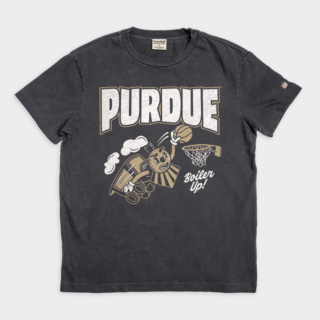 Purdue Boilermaker Special Basketball Vintage Heavyweight Tee Hoodie, Sweatshirt | CoreVibeTees.com (Image 1)