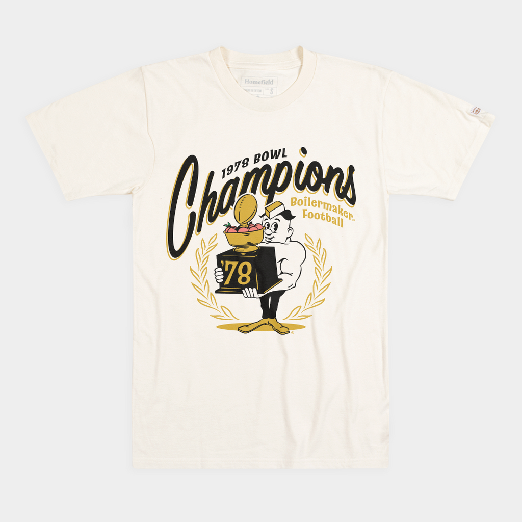 Purdue Football 1978 Peach Bowl Champions Tee Hoodie, Sweatshirt | CoreVibeTees.com (Image 1)