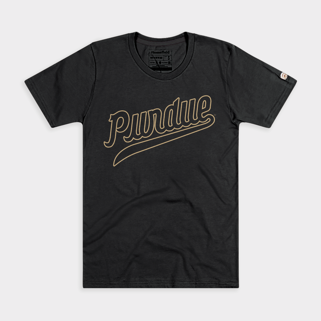 Purdue Boilermakers Classic Script Outline Tee Hoodie, Sweatshirt | CoreVibeTees.com