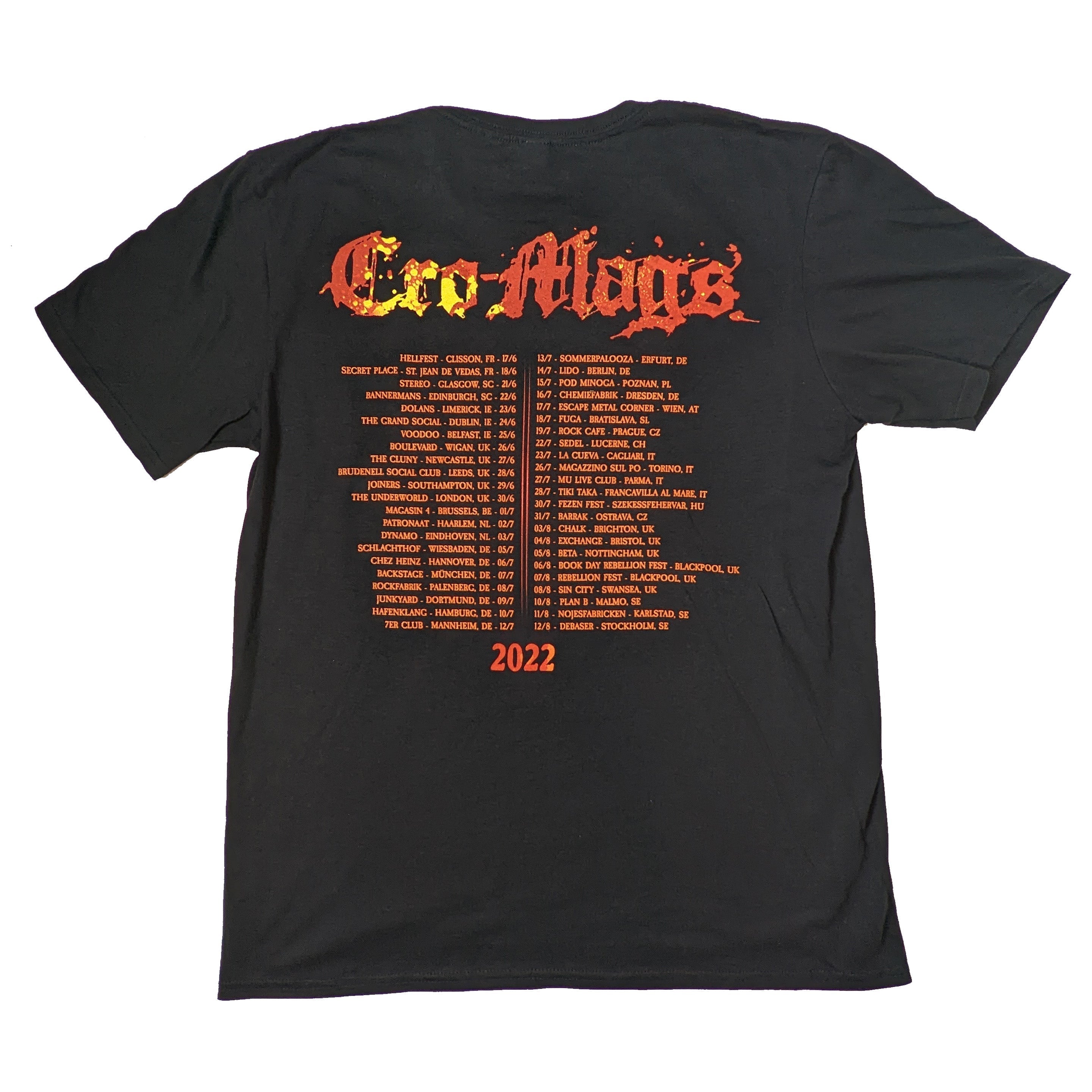 Cro-Mags - 2022 World Tour (Signed) t-shirt Hoodie, Sweatshirt | CoreVibeTees.com (Image 3)