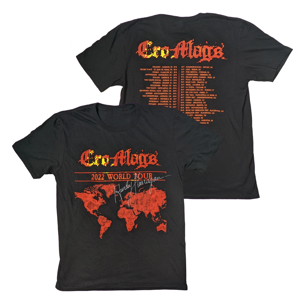 Cro-Mags - 2022 World Tour (Signed) t-shirt Hoodie, Sweatshirt | CoreVibeTees.com (Image 1)