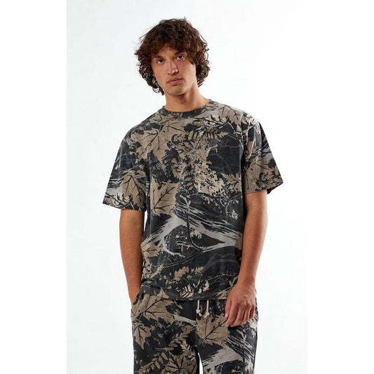Pacsun Men's Black Camo Oversized Fit T-Shirt