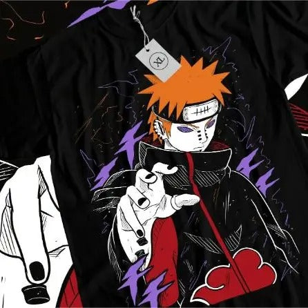 Pain Akatsuki T-Shirt Naruto Itachi Uchiha hr Manga Anime Black Gift shirt_1 Sweatshirt, #Hoodie, Comfort Colors