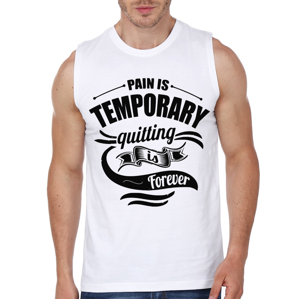 Pain White Gym Vest Style001 T-Shirts, Hoodie, Sweatshirt | CoreVibeTees.com