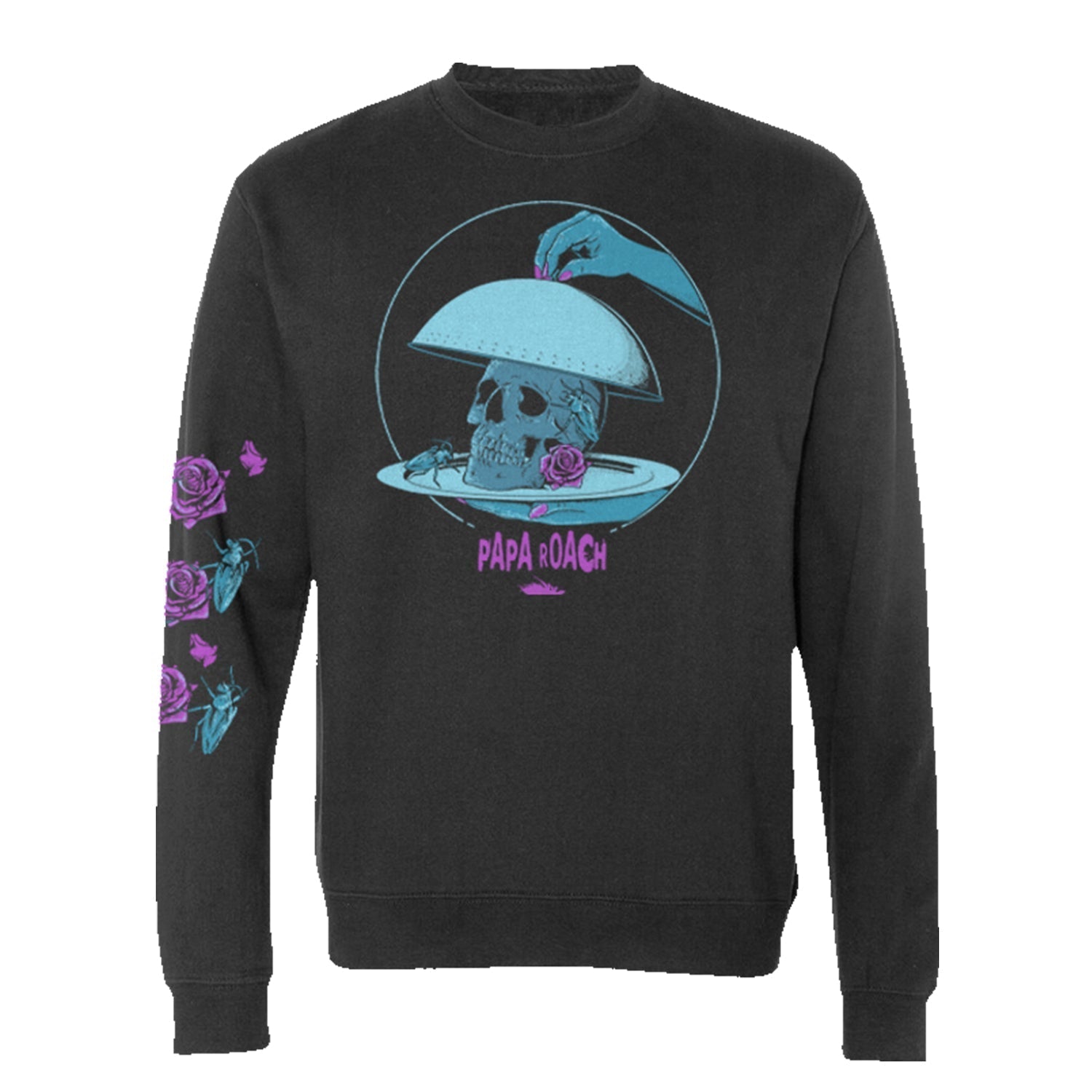 Head On A Platter Crewneck Sweatshirt (Black) T-Shirts, Hoodie | CoreVibeTees.com