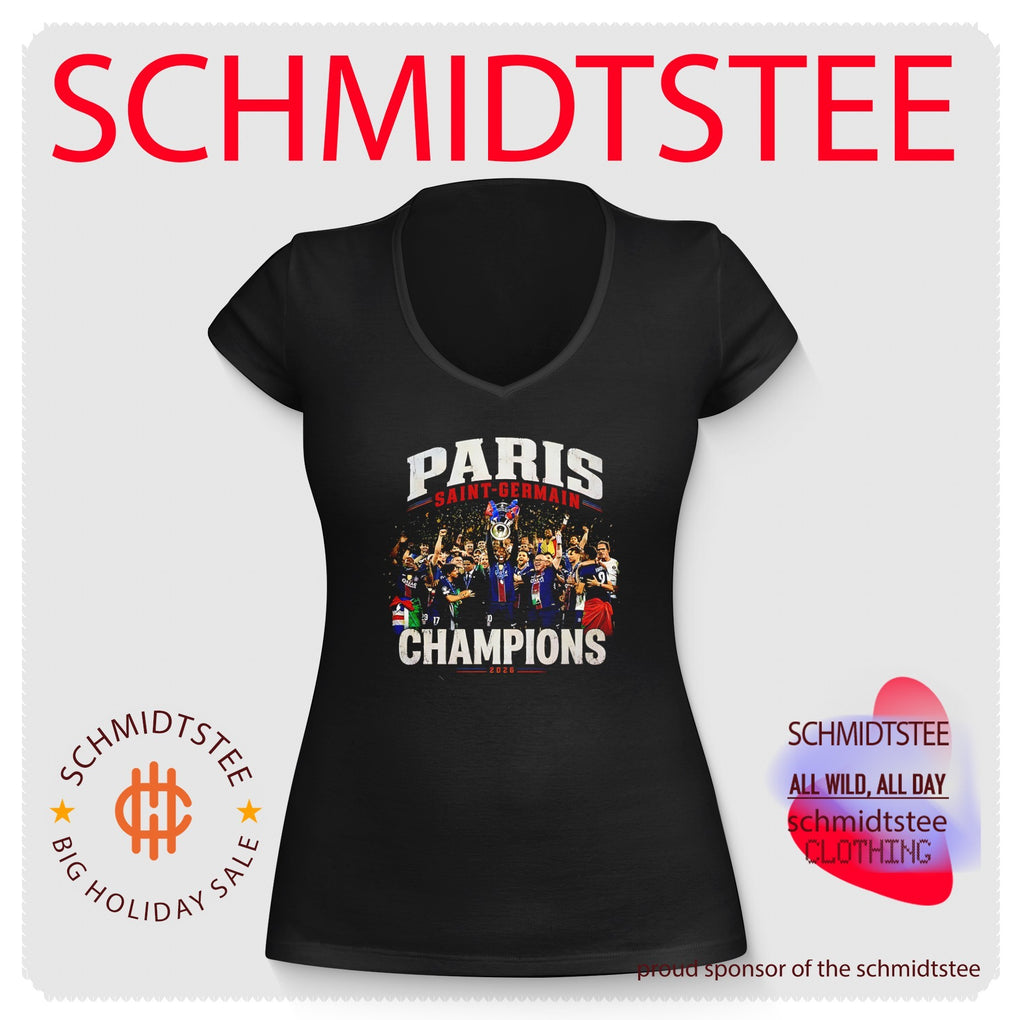 Paris Saint-Germain Champions 2026 celebrating victory graphic shirt