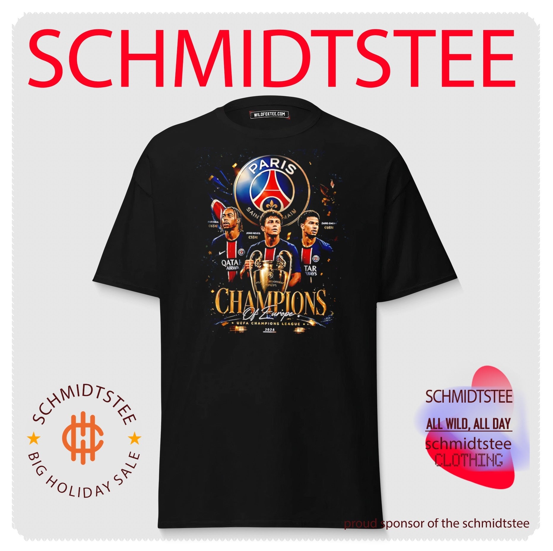 Paris Saint-Germain Champions of Europe 2026 shirt