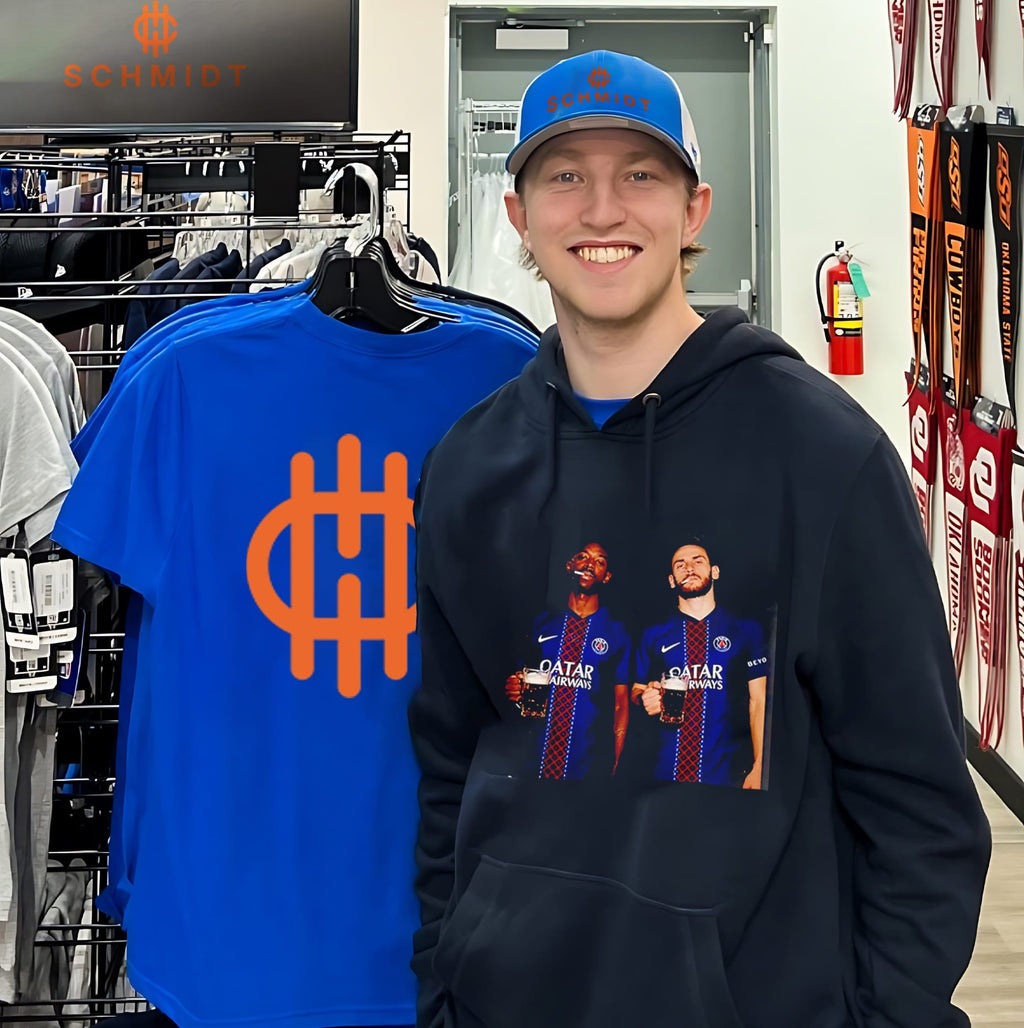 Paris Saint-Germain Khvicha Kvaratskhelia and Ousmane Dembele cool shirt
