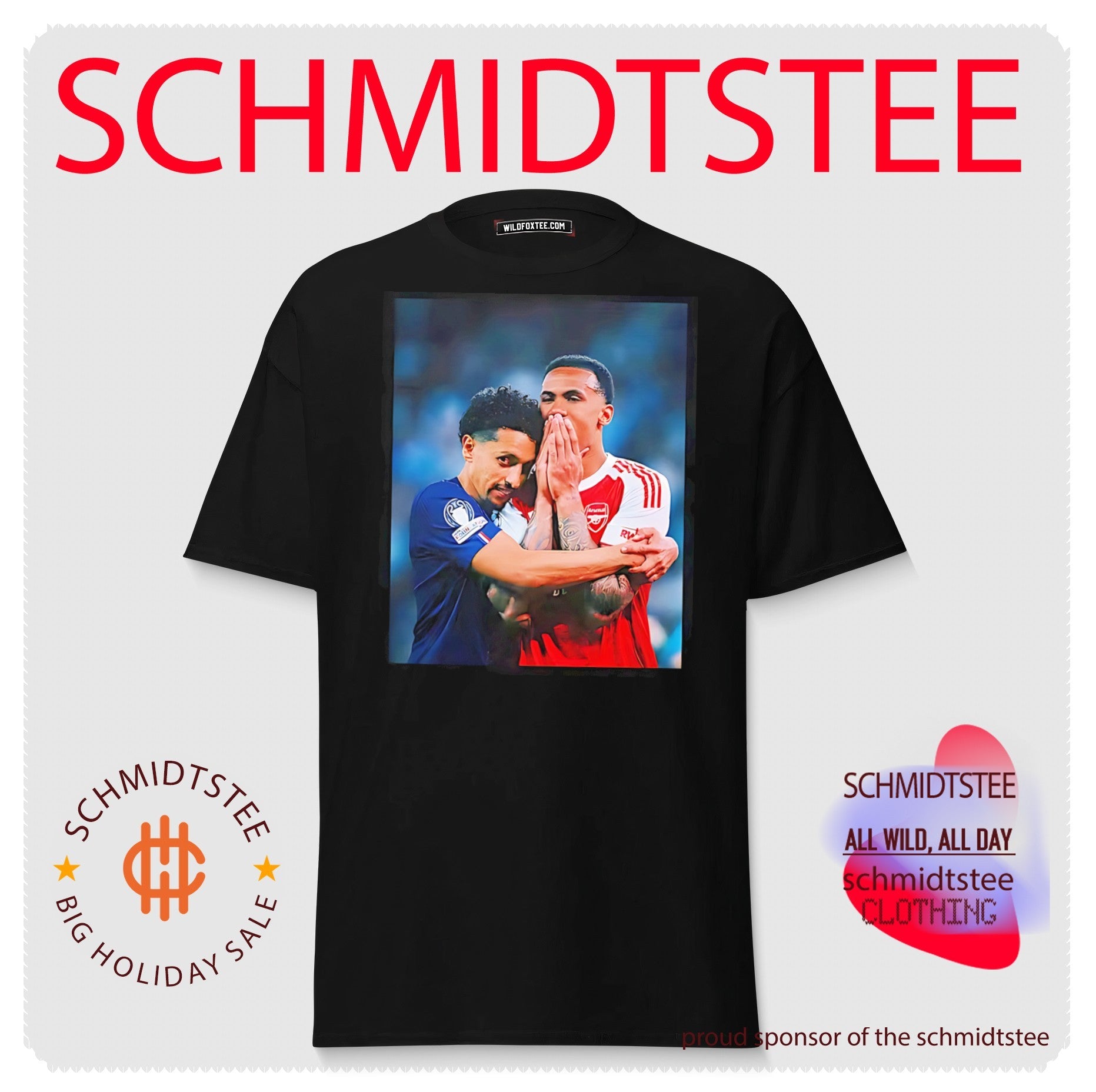 Paris Saint-Germain Marquinhos and Gabriel Magalhaes photo frame shirt