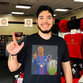 Paris Saint-Germain Ousmane Dembele middle finger trophy shirt
