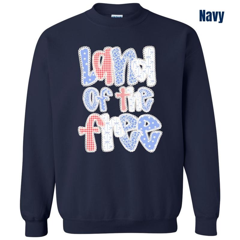 Pattern Land Of The Free Sweatshirt 'NLB' T-Shirts, Hoodie | CoreVibeTees.com