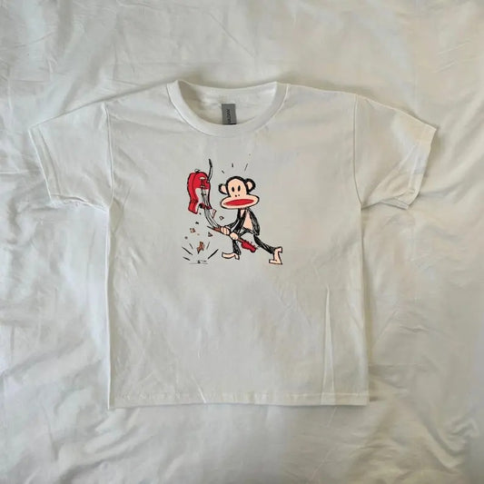 Paul Frank Smashing Guitar Baby Tee, Rock Band, Y2K Clothing, Pinterest ,Vintage, Retro, Vintage, Julius Monkey, Music Lover