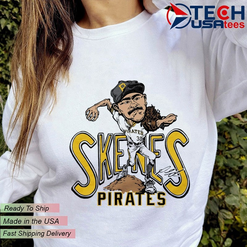 Paul Skenes Pittsburgh Pirates superstar caricature signature shirt