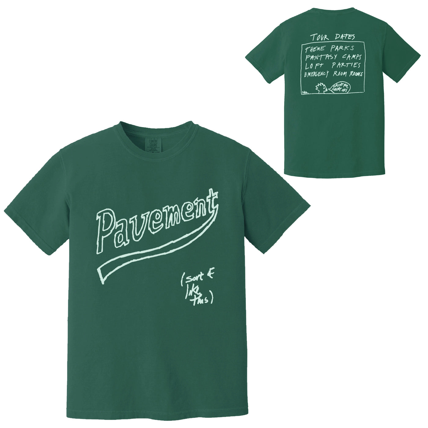 Vintage Tour Dates Green T-Shirt Hoodie, Sweatshirt | CoreVibeTees.com