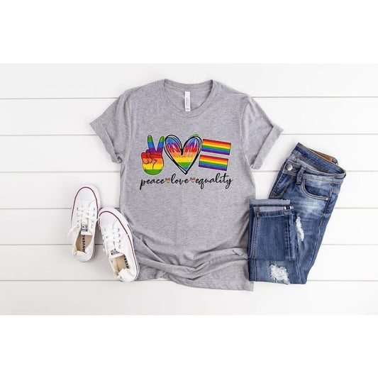 Peace Love Equality Shirt, Rainbow Flag Shirt, Gay Pride Shirt, Pride Month Shirt, Gay Rights Shirt, Gay Rainbow Shirt, Pride  T-shirt, sweater and Hoodie