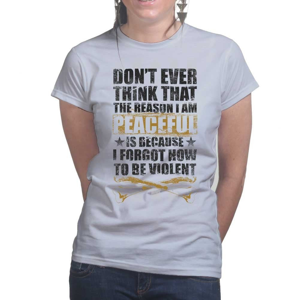 Ladies Peaceful and Violent T-shirt Hoodie, Sweatshirt | CoreVibeTees.com (Image 4)