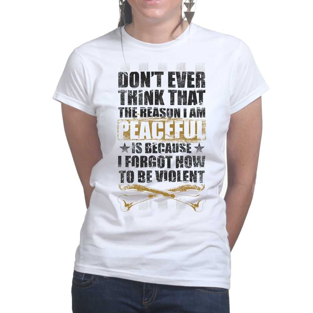 Ladies Peaceful and Violent T-shirt Hoodie, Sweatshirt | CoreVibeTees.com (Image 2)
