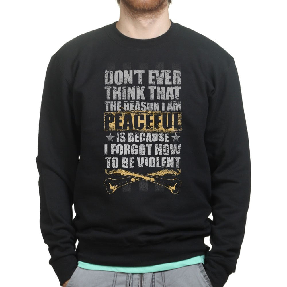 Peaceful and Violent Sweatshirt Style001 T-Shirts, Hoodie | CoreVibeTees.com (Image 1)