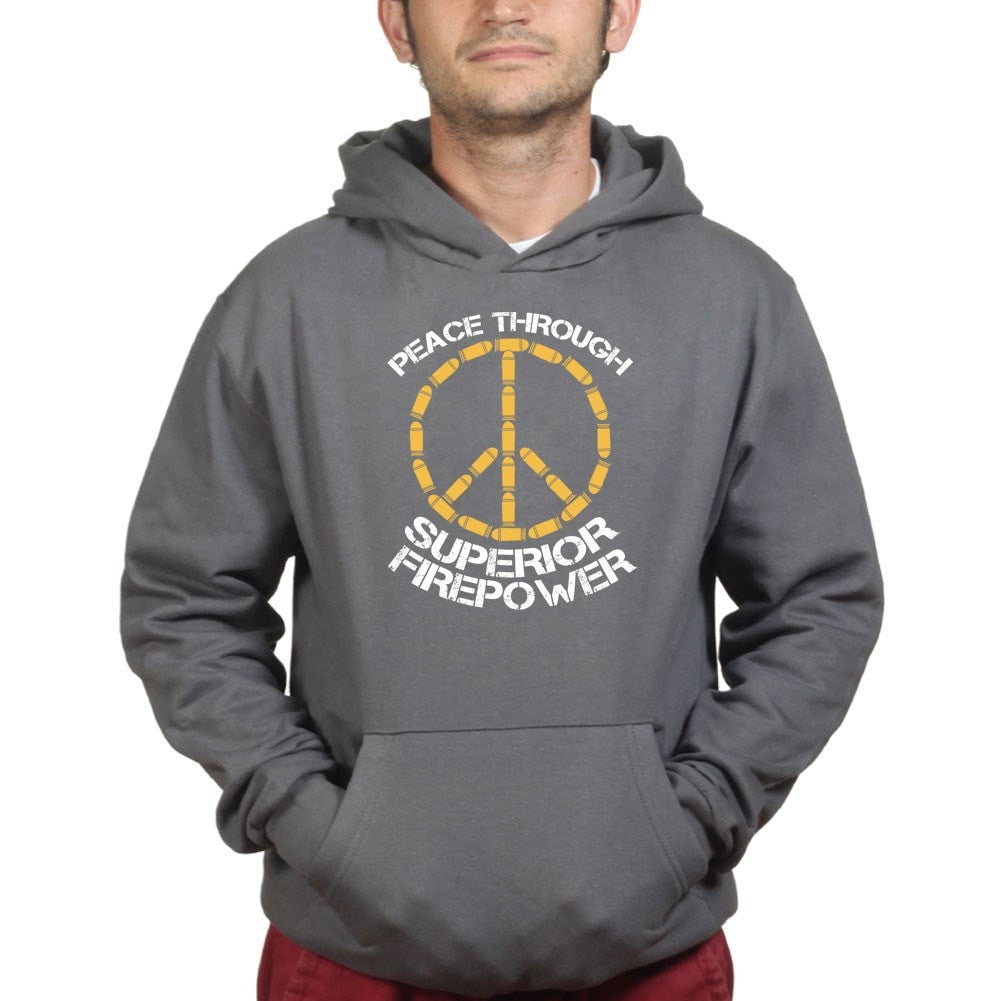 Peace Through Firepower Hoodie Style001 T-Shirts, Sweatshirt | CoreVibeTees.com (Image 2)