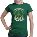 Peace Through Firepower Ladies T-shirt Style001 Hoodie, Sweatshirt | CoreVibeTees.com (Image 1)
