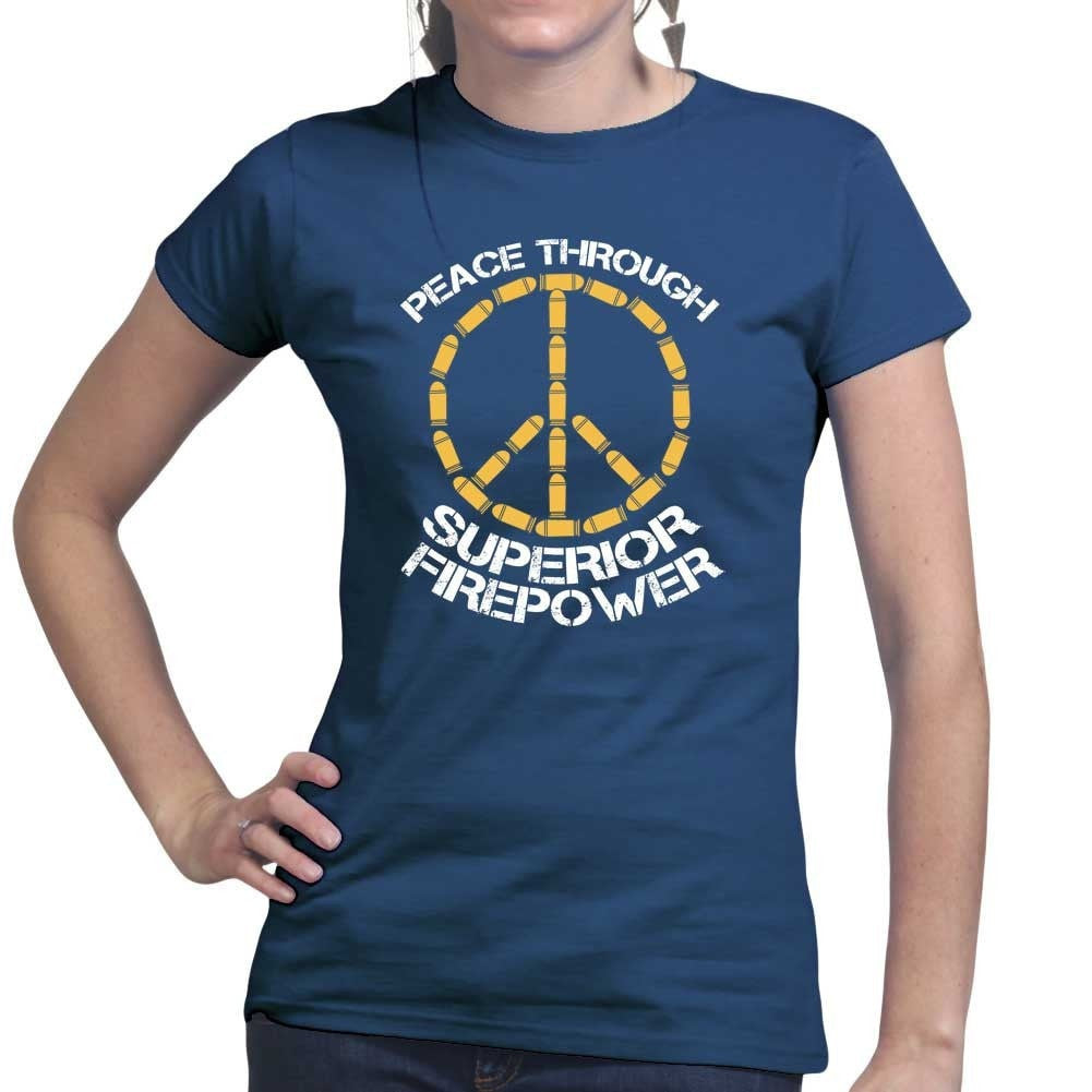 Peace Through Firepower Ladies T-shirt Style001 Hoodie, Sweatshirt | CoreVibeTees.com (Image 5)