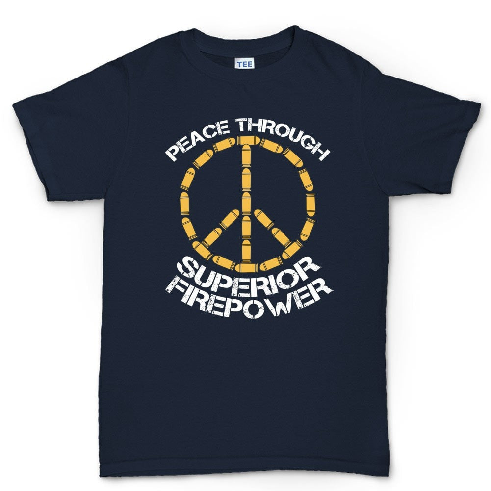 Peace Through Firepower Men's T-shirt Style001 Hoodie, Sweatshirt | CoreVibeTees.com (Image 5)