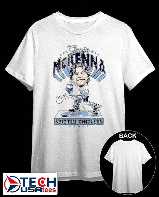 Penn State Hockey x Spittin Chiclets Gavin McKenna signature shirt