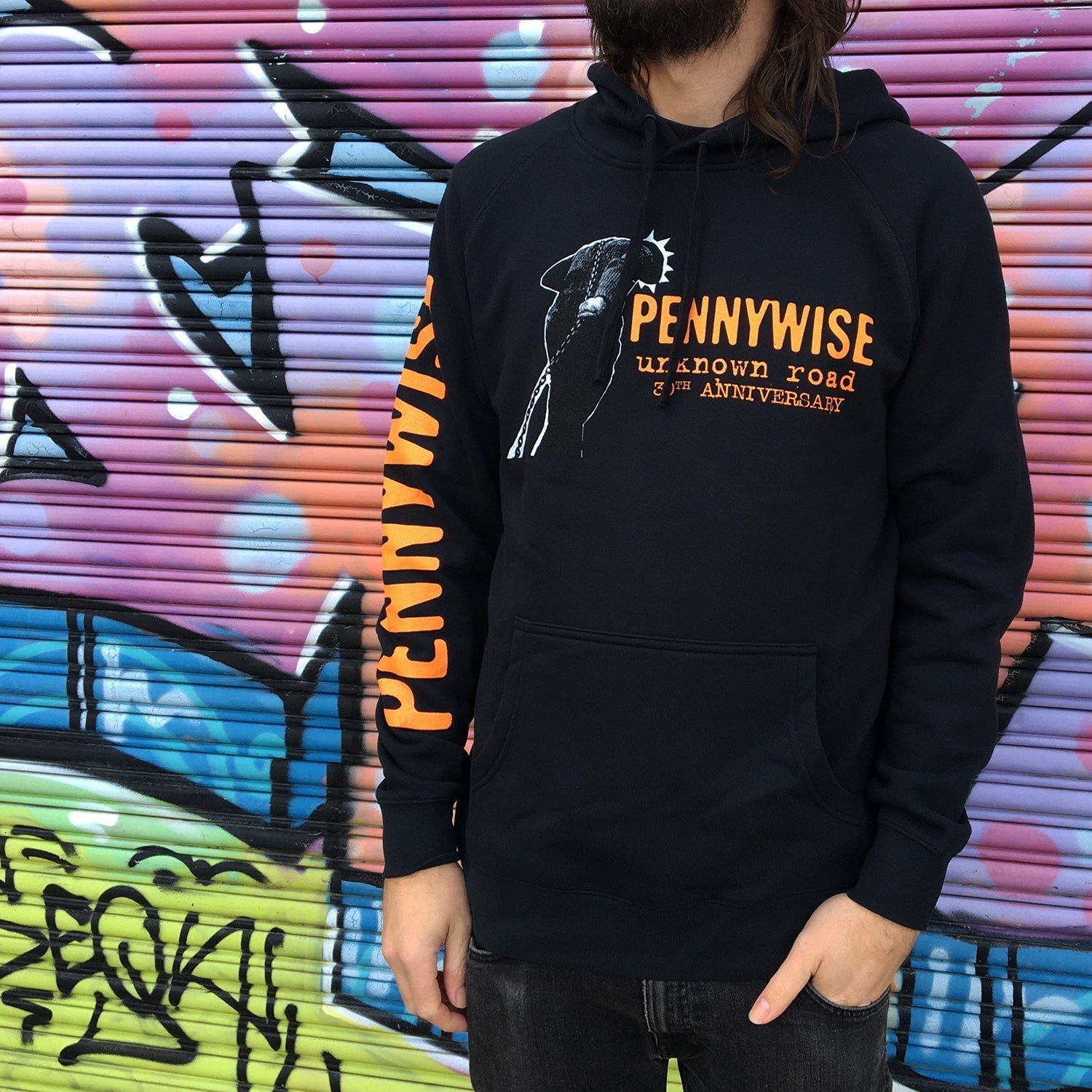 Unknown Road 30th Anniv. Hoodie (Dark Navy) T-Shirts, Sweatshirt | CoreVibeTees.com (Image 3)