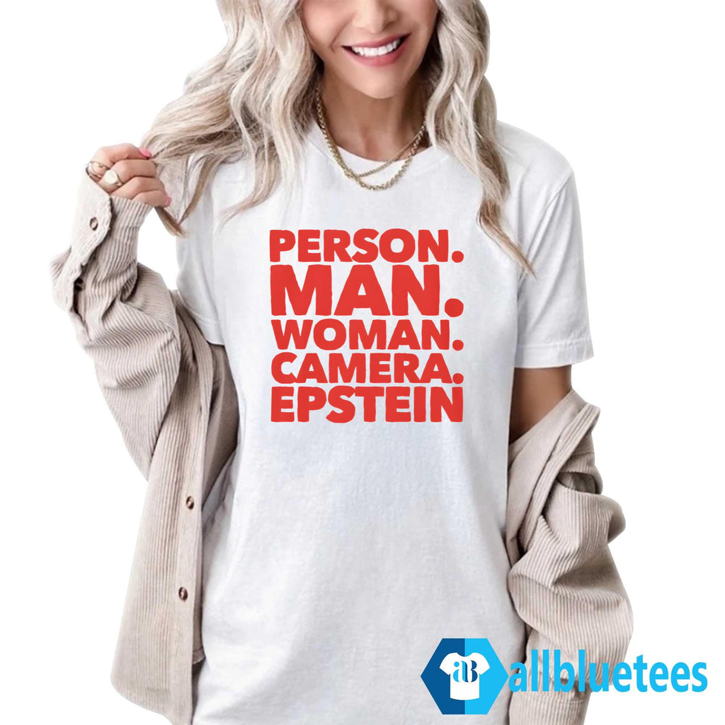 Person Man Woman Camera Epstein Shirt