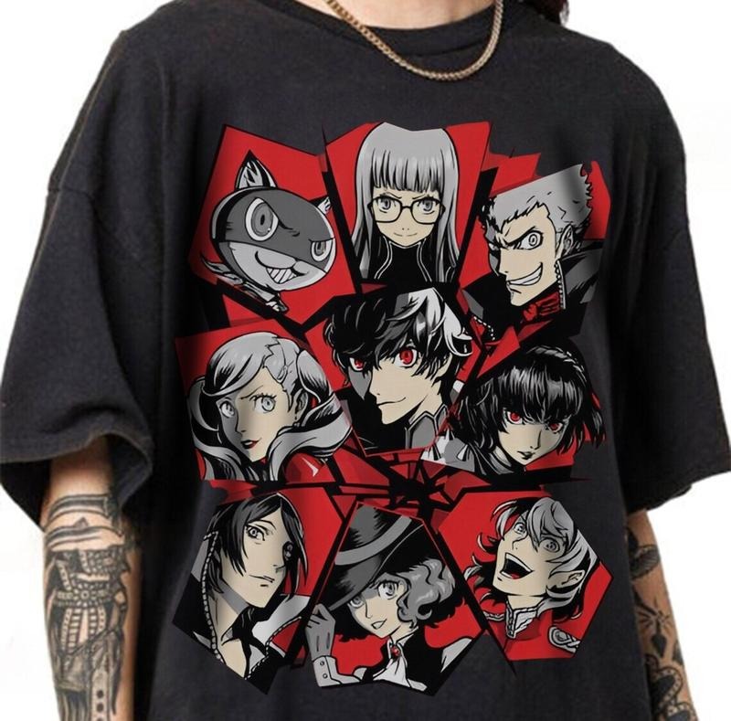 Persona 5 Characters Game T Shirt, Take Your Heart T Shirt, Anime T Shirt