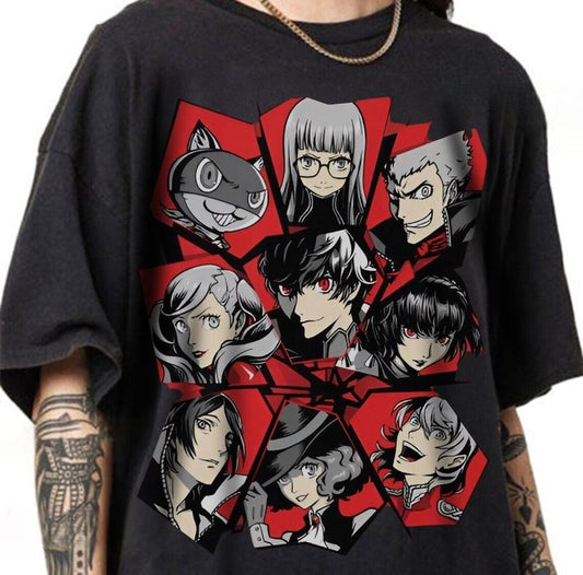 Persona 5 Characters Game T Shirt, Take Your Heart T Shirt, Anime T Shirt
