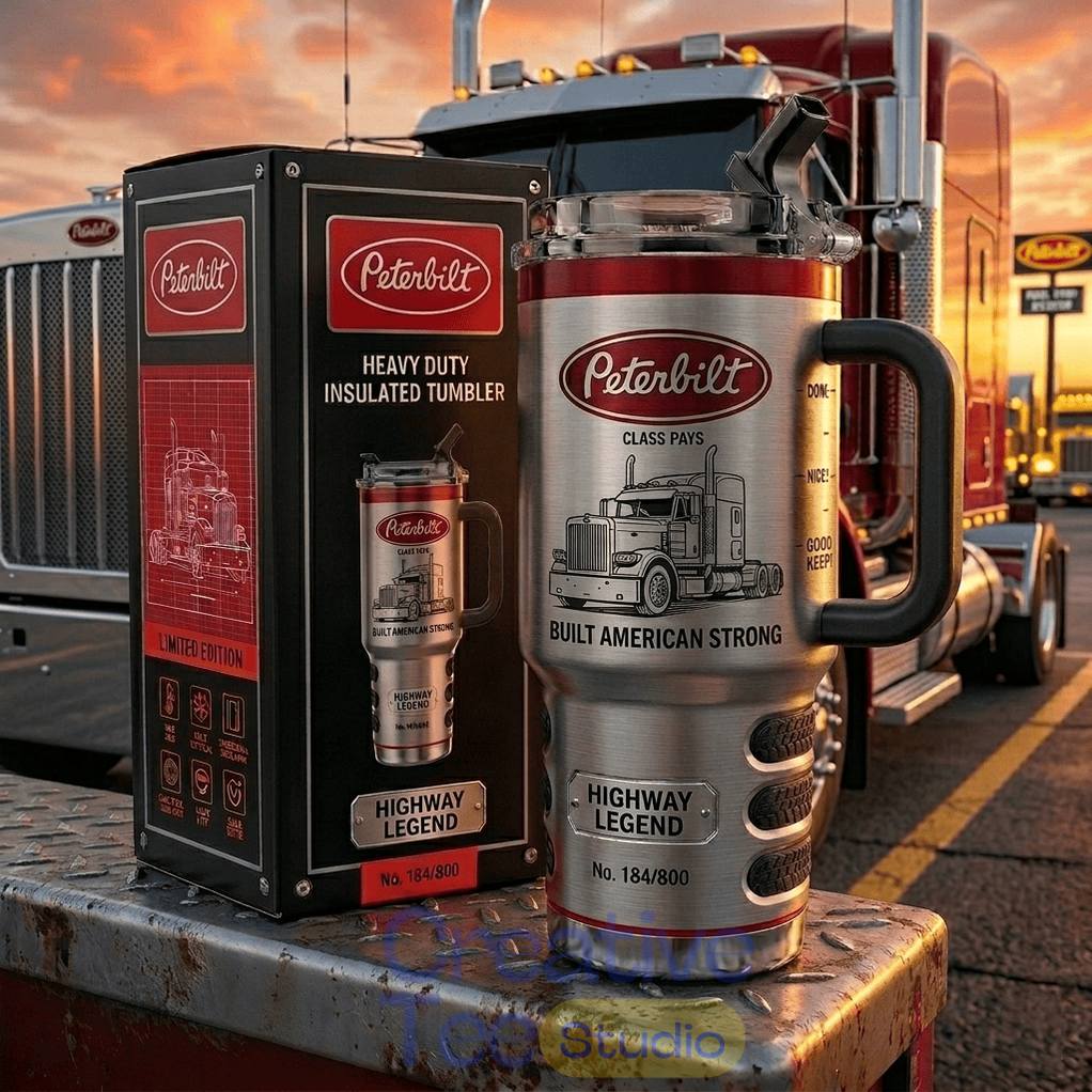 Peterbilt Highway Legend Build American Strong YETI Tumbler