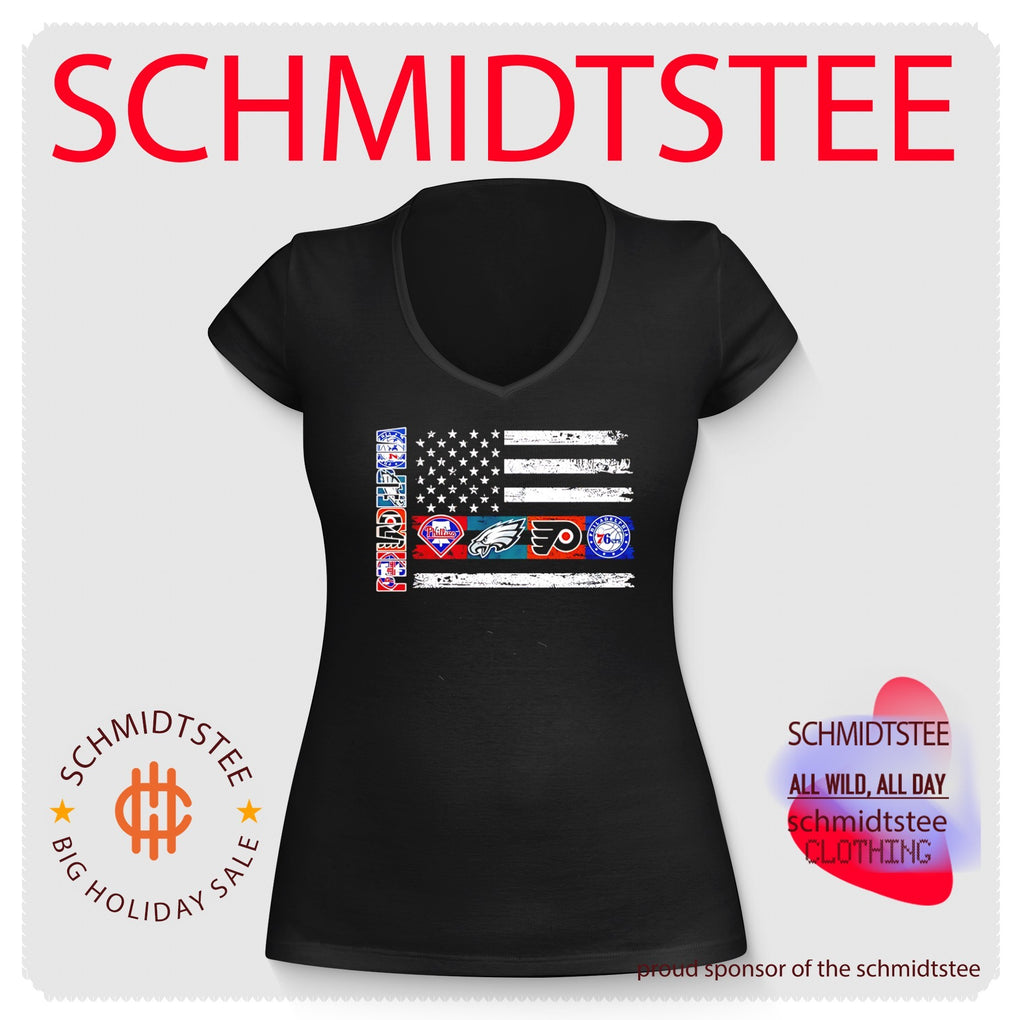 Philadelphia sports teams logos flag shirt