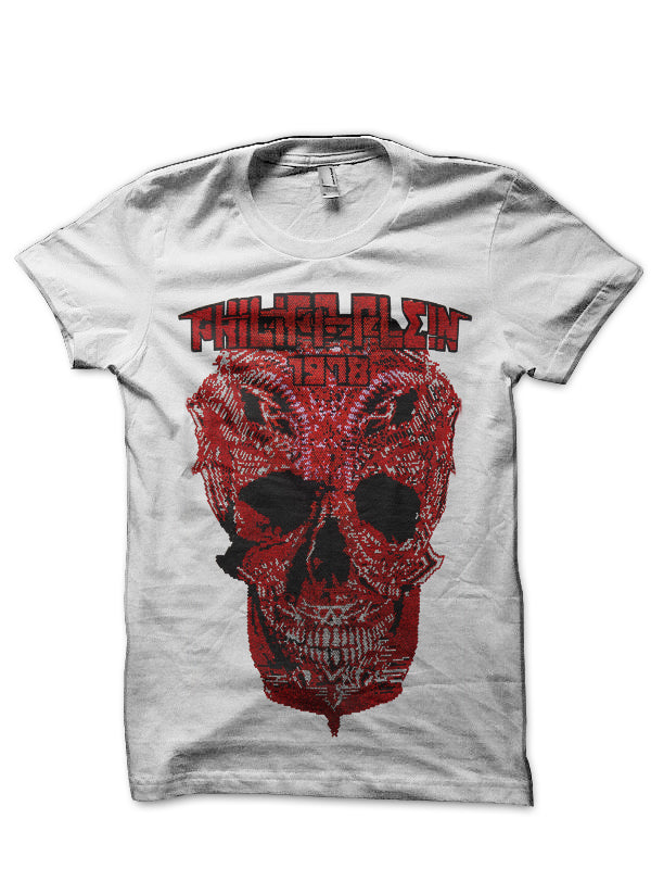 Philipp Plein Skull White T-Shirt Hoodie, Sweatshirt | CoreVibeTees.com