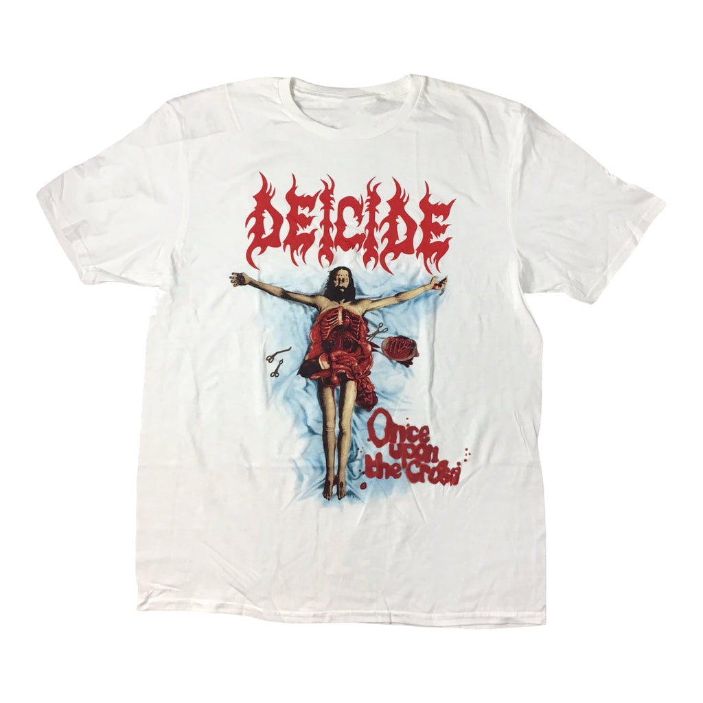 Deicide - Once Upon The Cross Cover (Explicit White) t-shirt Hoodie, Sweatshirt | CoreVibeTees.com