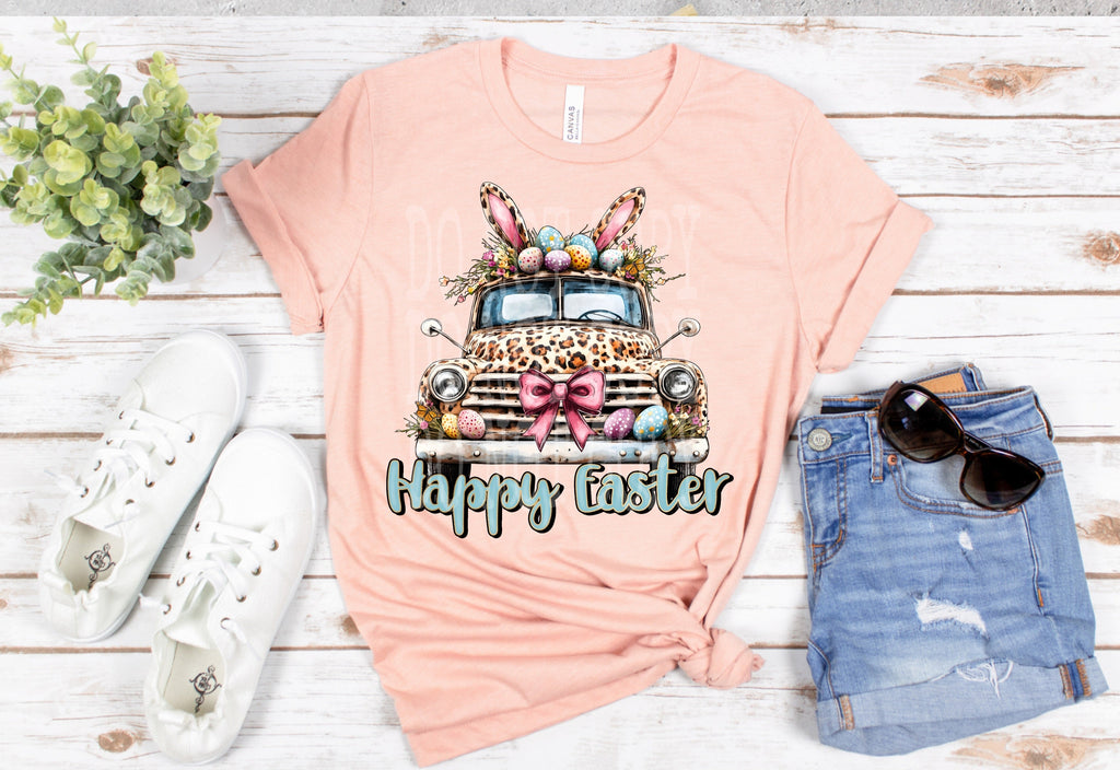 HAPPY EASTER TRUCK TEE Hoodie, Sweatshirt | CoreVibeTees.com (Image 1)