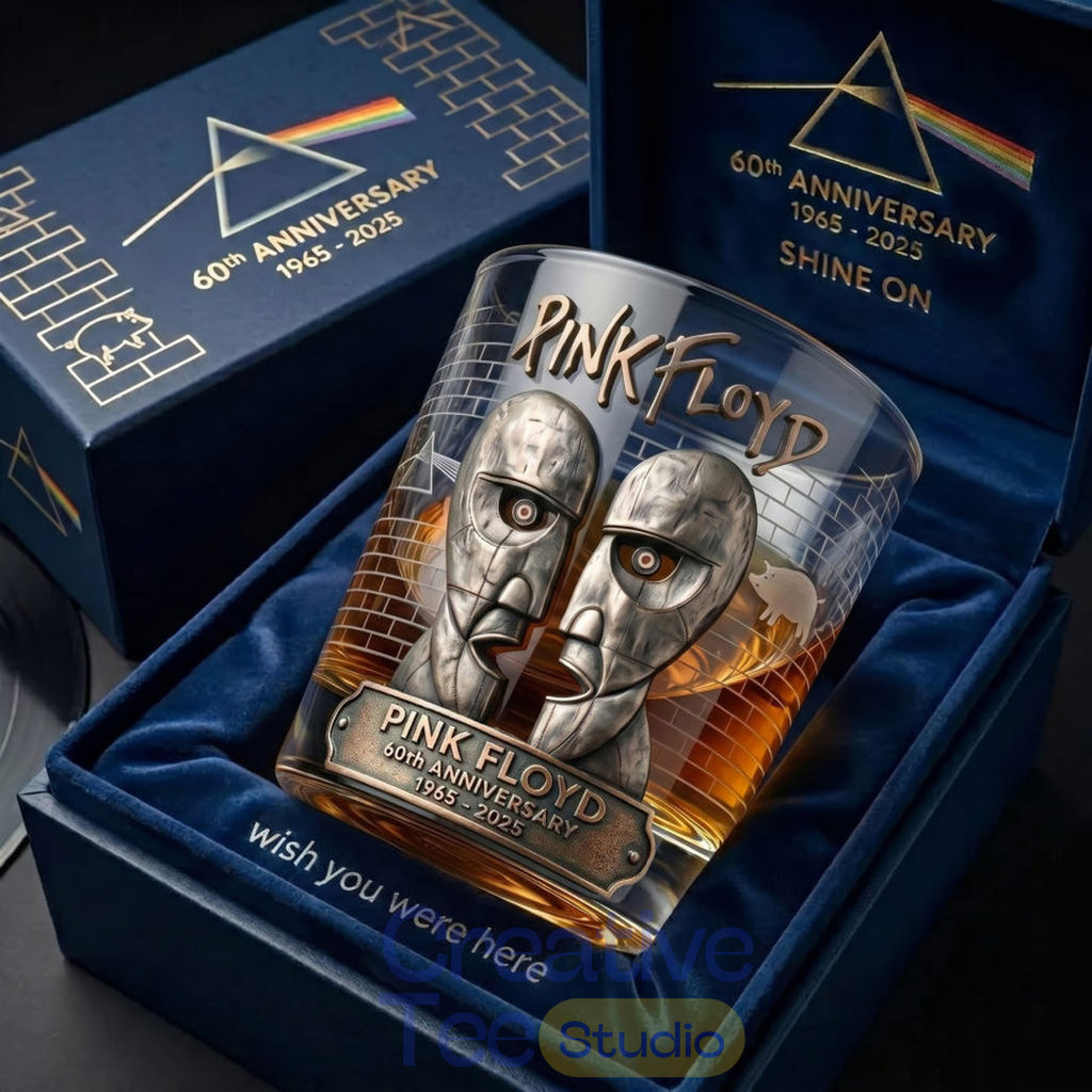 Pink Floyd 60th Anniversary Commemorative Whiskey Glass