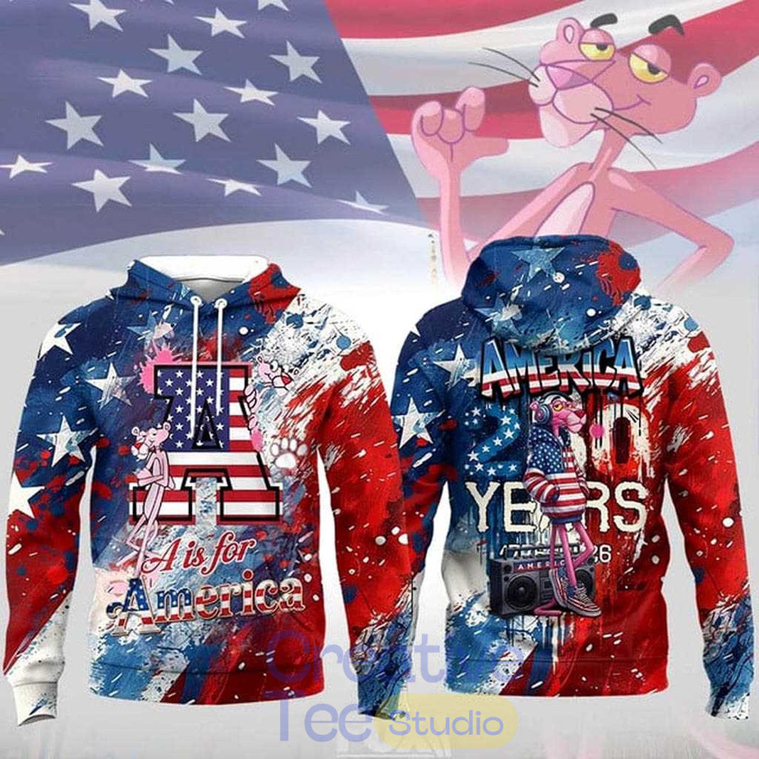 Pink Panther Celebrating America 250 Years Hoodie