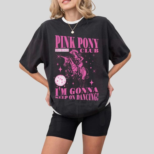 Pink Pony Club Shirt, Chappell Roan Tshirt, Midwest Princess Tour, Sapphic Lesbian WLW Pride Music Tee - Medium Short Sleeve Fitted Graphic Boho Women's Top Womenswear Underwear