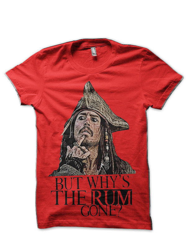 Pirates Of The Caribbean Red T-Shirt Hoodie, Sweatshirt | CoreVibeTees.com