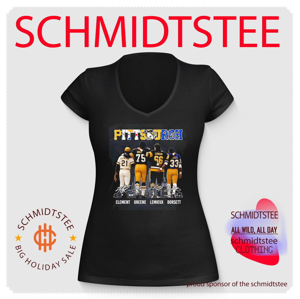 Pittsburgh Clement Greene Lemieux Dorsett signature shirt