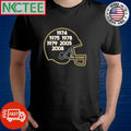 Pittsburgh Football Glory Years Helmet 1974 1975 1978 1979 2005 2008 shirt
