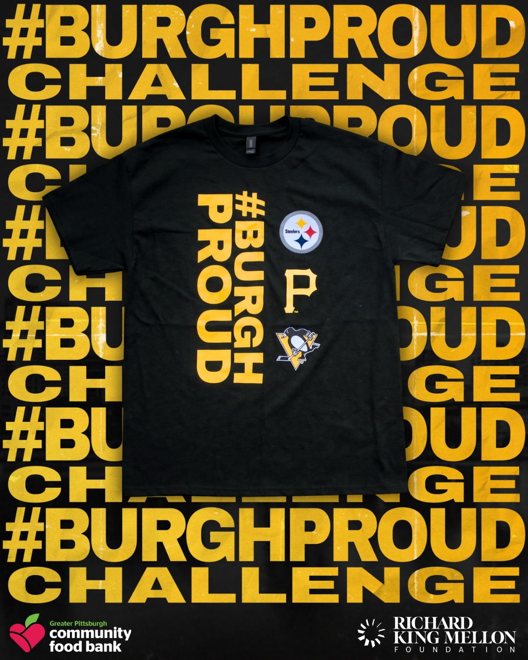 Pittsburgh Penguins, Pirates, and Steelers #BurghProud Challenge Shirt